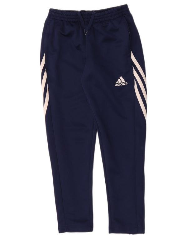 Adidas Boys Climalite træningsdragt bukser 7-8 år Small Navy Blue