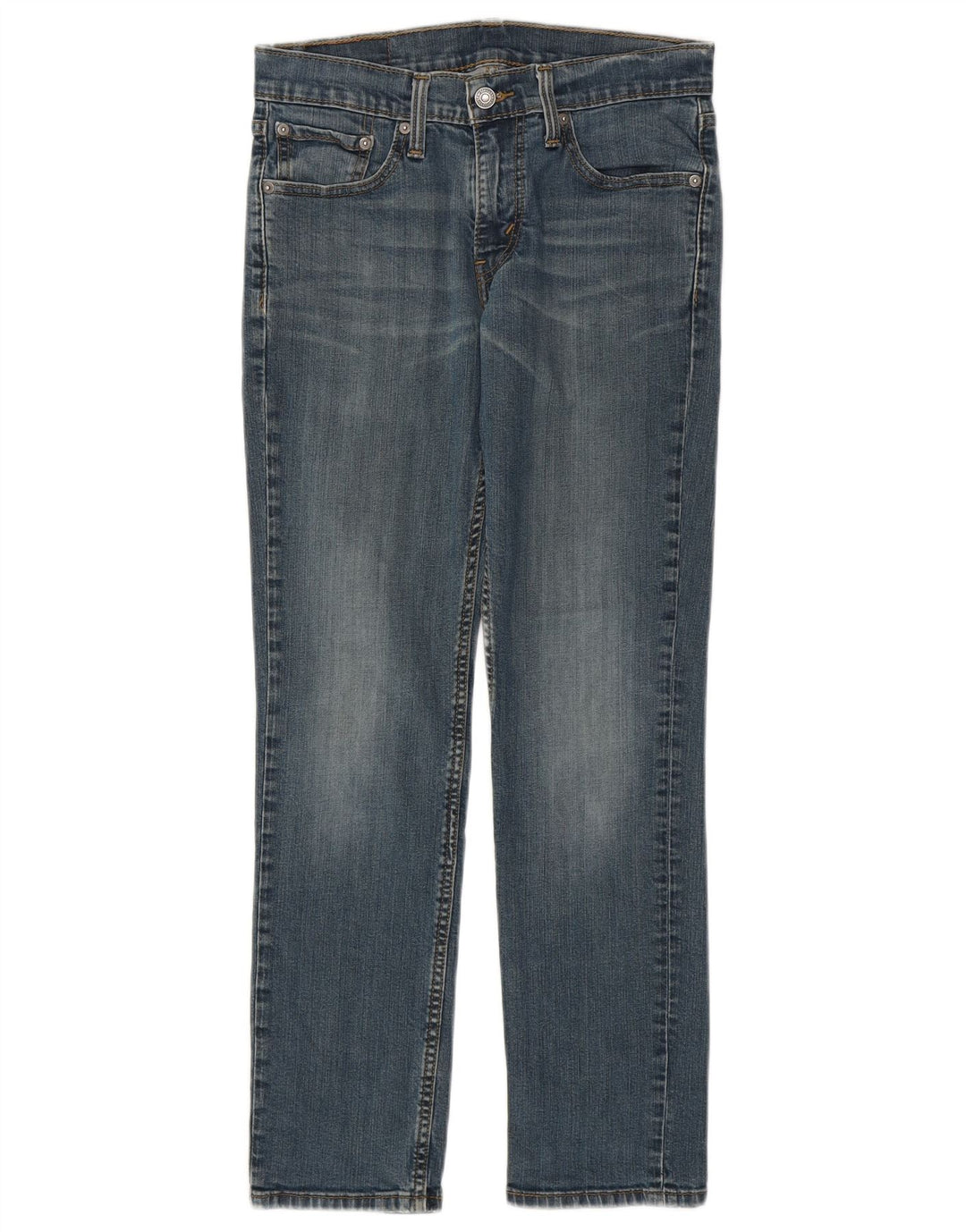 LEVI'S Dame 511 Slim Jeans W29 L30 Blå Bomuld