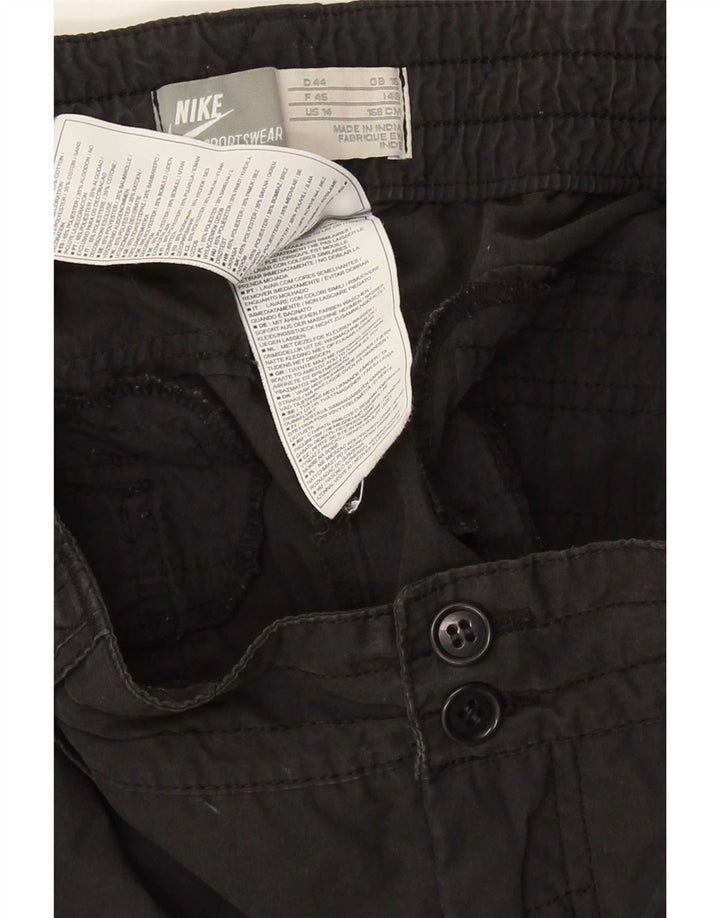 Nike Dame jogger Cargo Bukser UK 16 Large W34 L30 Sort Polyester