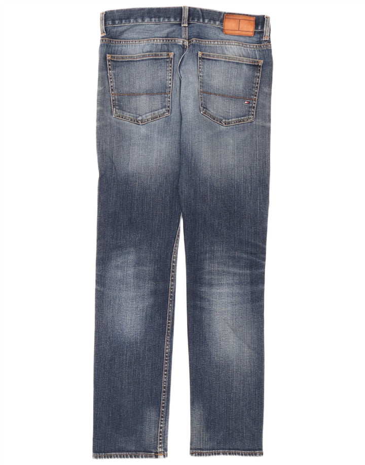 Tommy Hilfiger Herre Bleecker Straight Jeans W32 L32 Blå Bomuld