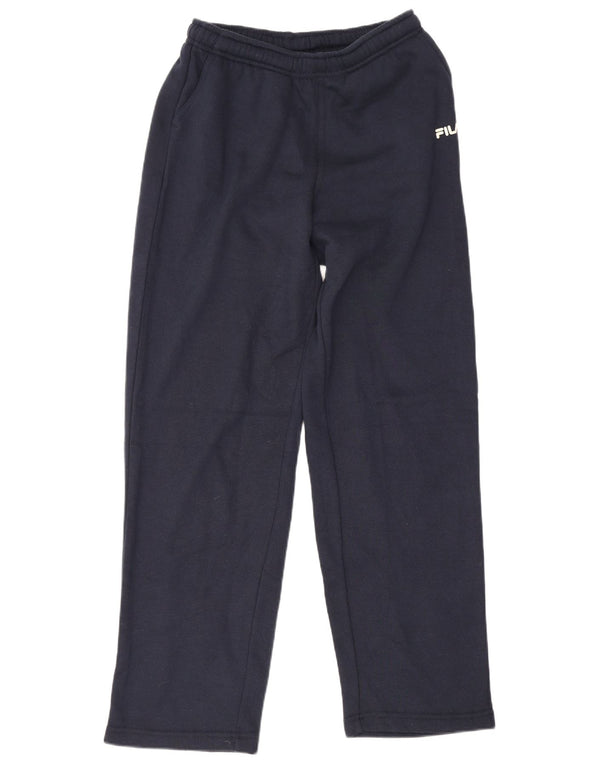 Fila Dame træningsdragt Bukser UK 8 Small Navy Blue Cotton
