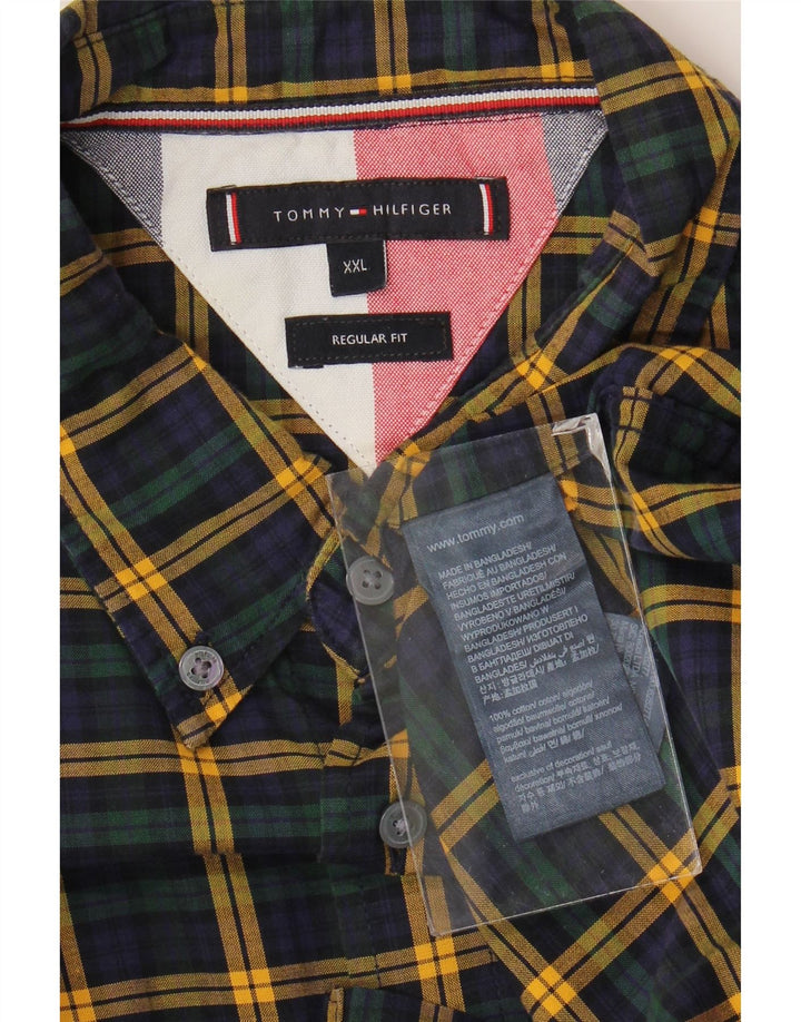 Tommy Hilfiger Herre Regular Fit skjorte 2XL flerfarvet ternet bomuld
