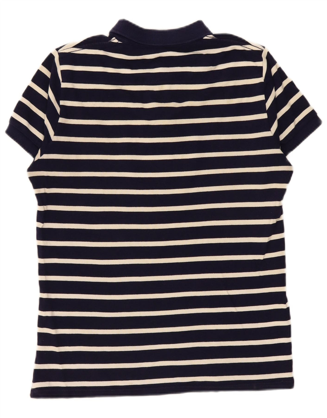 French Connection Herre poloshirt Medium Navyblå stribet bomuld