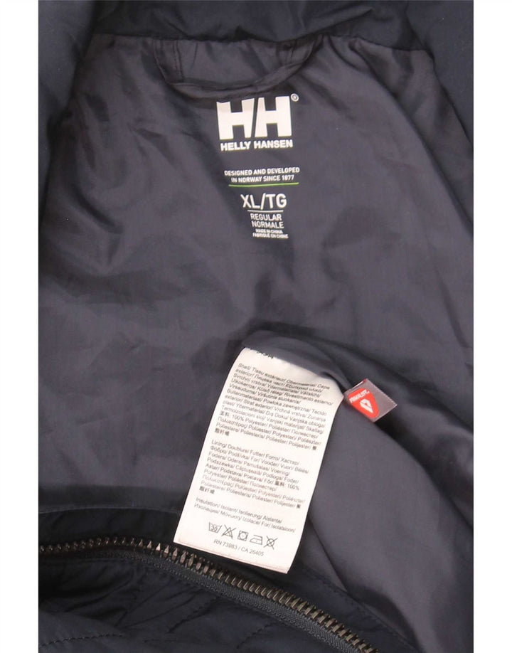 Helly Hansen Herre grafisk polstret jakke UK 42 XL Navy Blue Polyester