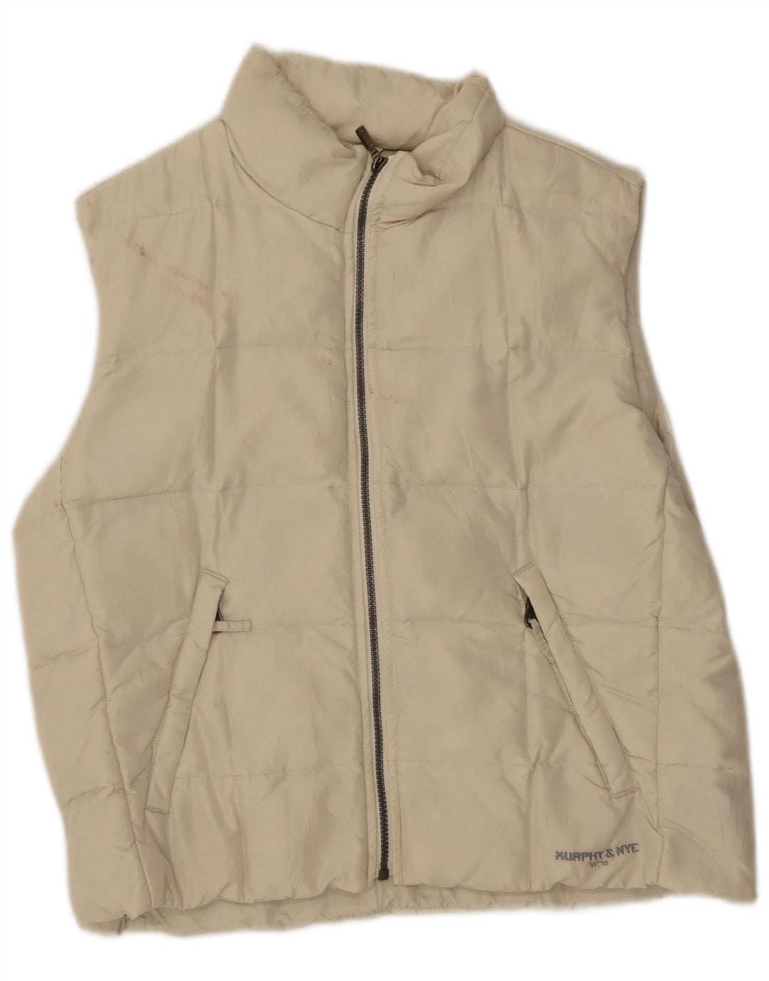 MURPHY & NYE Polstret Gilet til kvinder UK 14 Medium Off White Polyamid