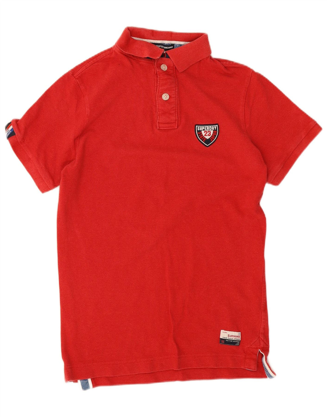 Superdry Herre grafisk rugby poloshirt Lille rød bomuld