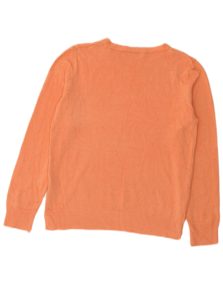 Marks & Spencer Dame sweater med rund hals DK 12 Medium Orange Akryl