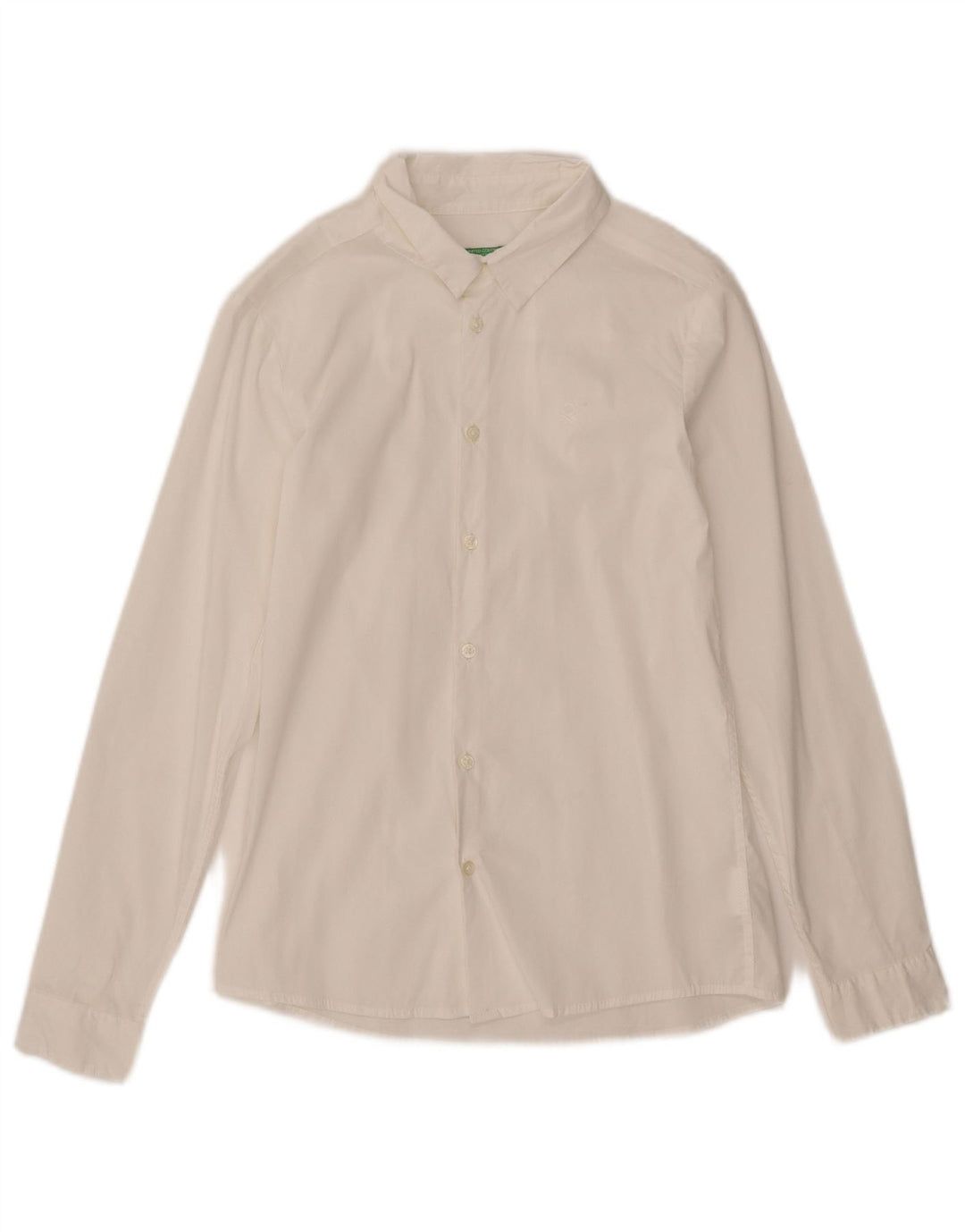 United Colors of Benetton drengeskjorte 10-11 år XL Hvid bomuld