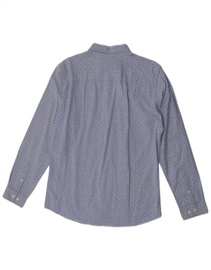 Jack & Jones Herre Slim Fit skjorte Medium Blue Spotted Bomuld