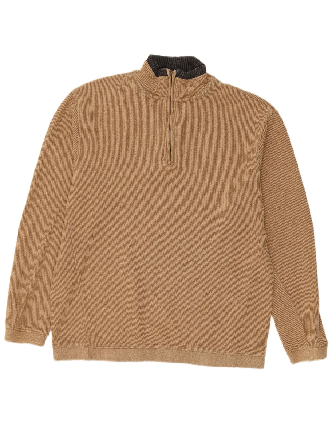 Watsons sweater med lynlås til kvinder IT 52/54 Stor beige bomuld