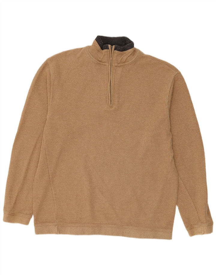 Watsons sweater med lynlås til kvinder IT 52/54 Stor beige bomuld