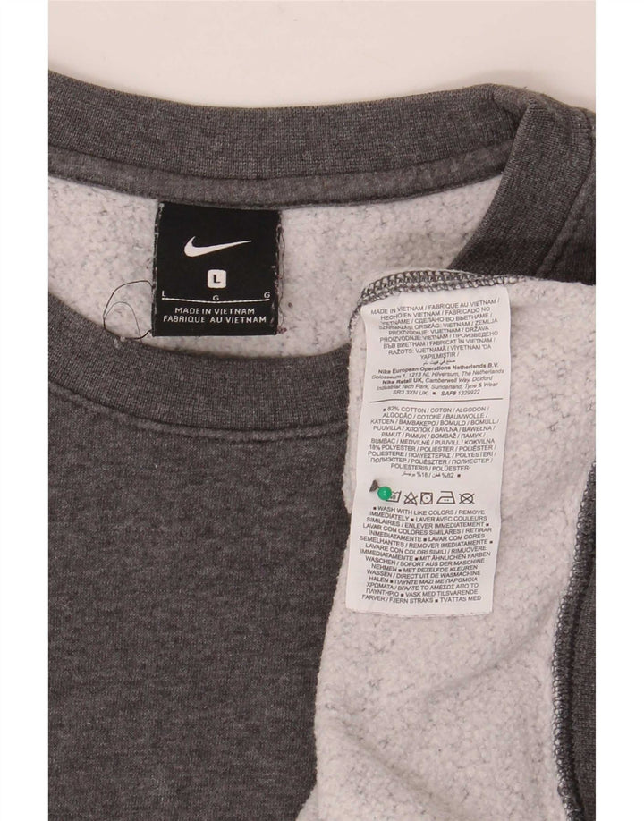 Nike Herre Eagles Grafisk Sweatshirt Jumper Stor Grå Bomuld