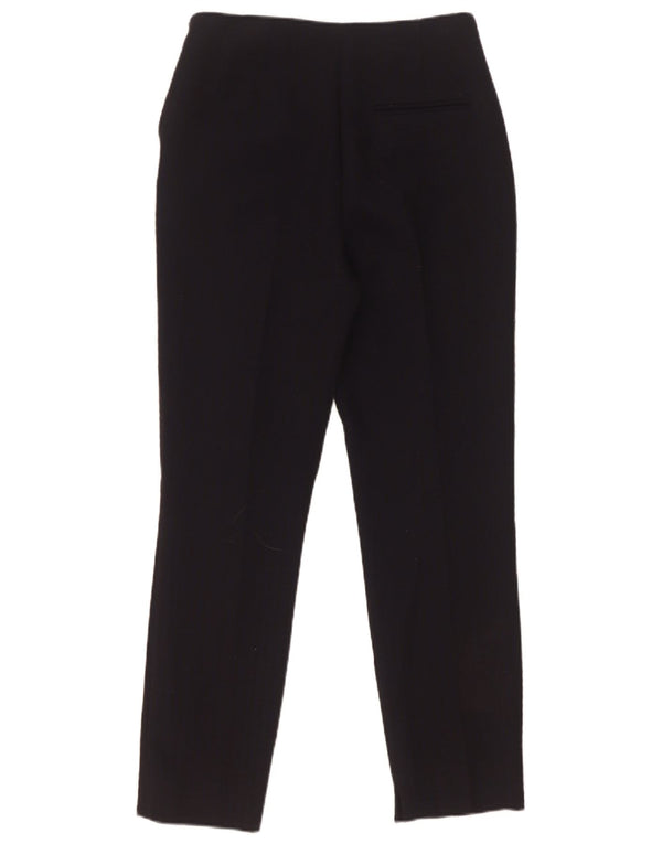 Zara Dame Slim Suit Bukser XS W25 L27 Sort Polyester