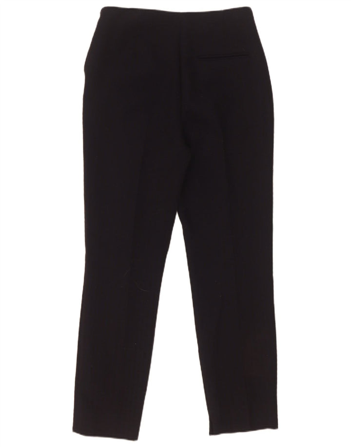 Zara Dame Slim Suit Bukser XS W25 L27 Sort Polyester