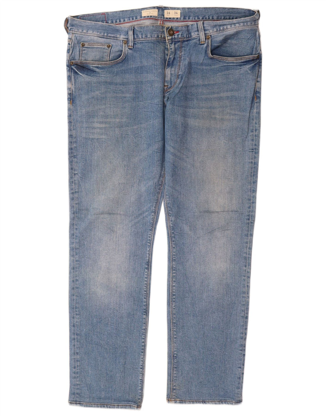 Tommy Hilfiger Herre Bleecker Slim Jeans W36 L30 Blå Bomuld