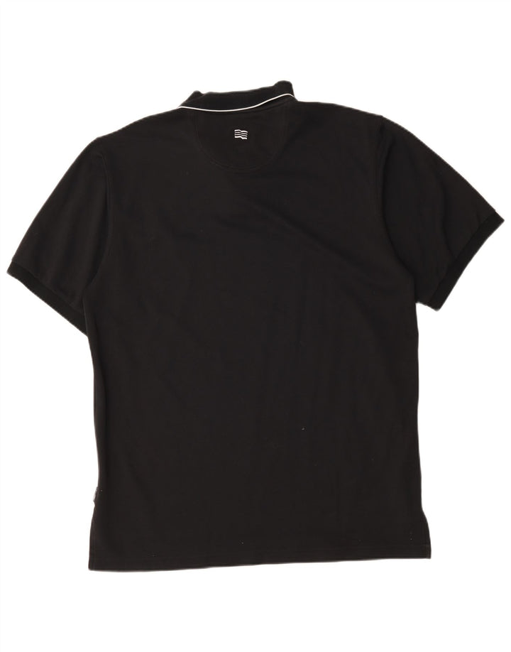 Adidas Herre Climalite Polo Shirt Stor sort bomuld