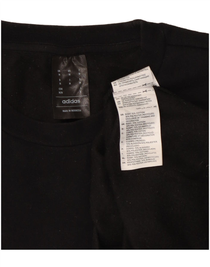 ADIDAS Sweatshirt til mænd Medium Sort bomuld