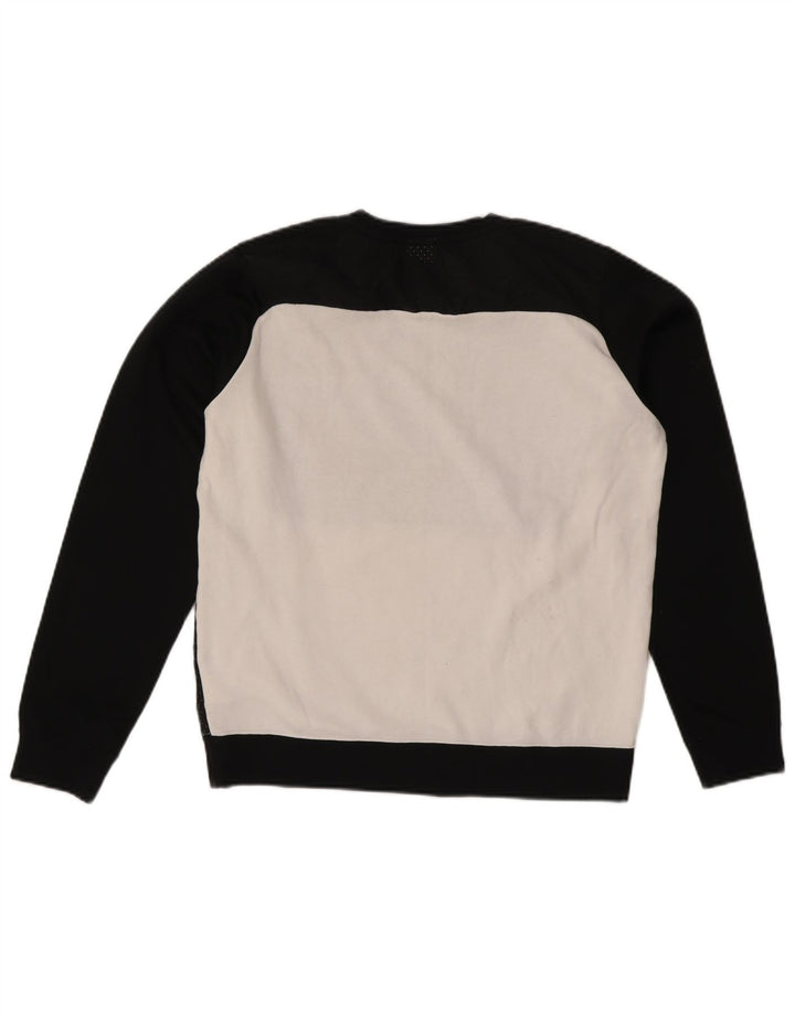 Nike Herre grafisk sweatshirt Jumper Medium Sort Colourblock Bomuld
