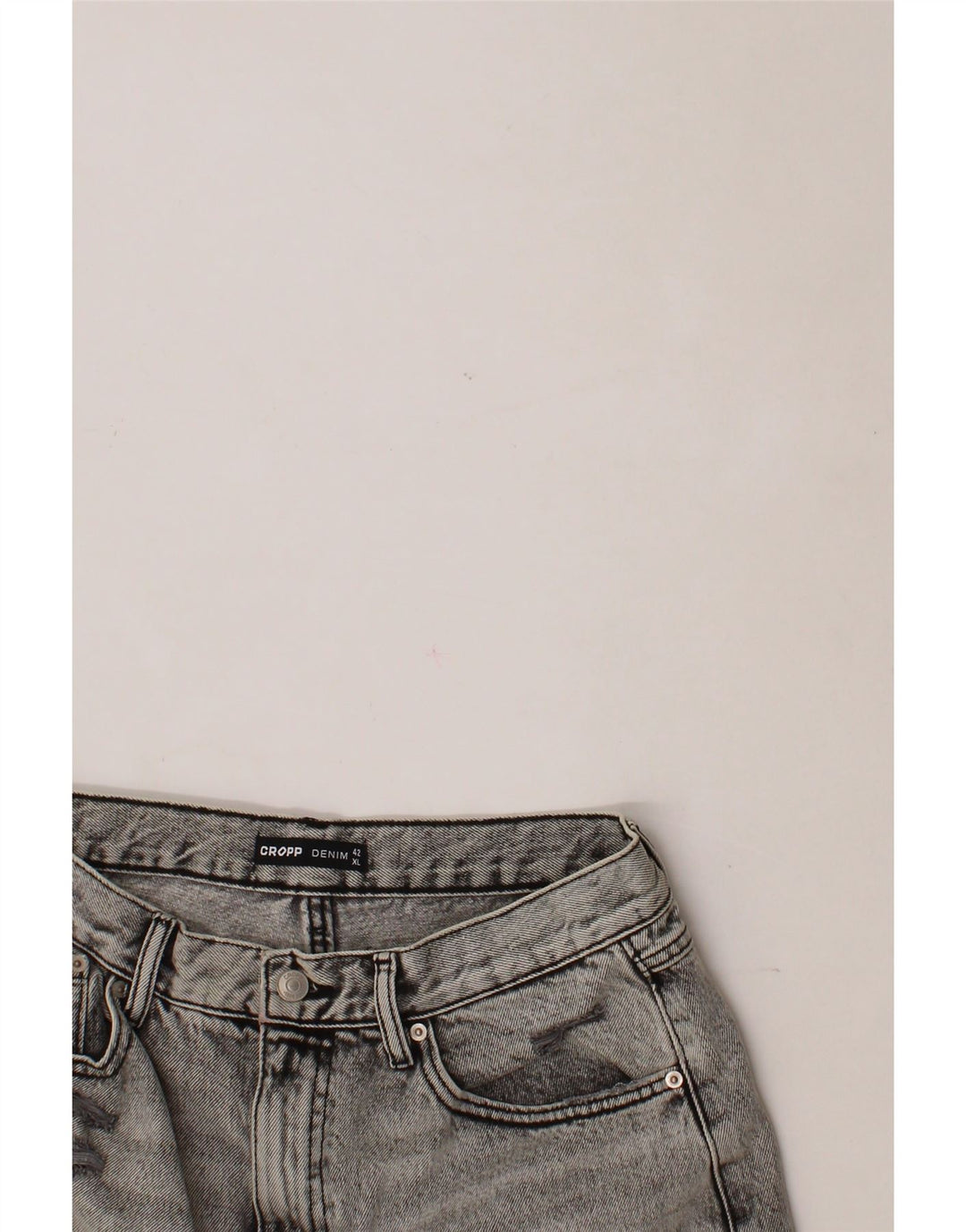 CROPP Womens Distressed High Waist Jeans W30 L27 Grey Vintage Cropp and Second-Hand Cropp from Messina Hembry 