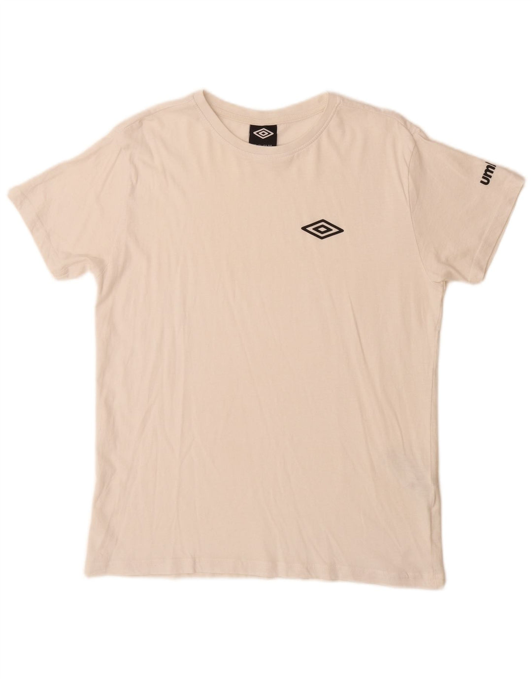 UMBRO Herre T-Shirt Top Stor Hvid Bomuld