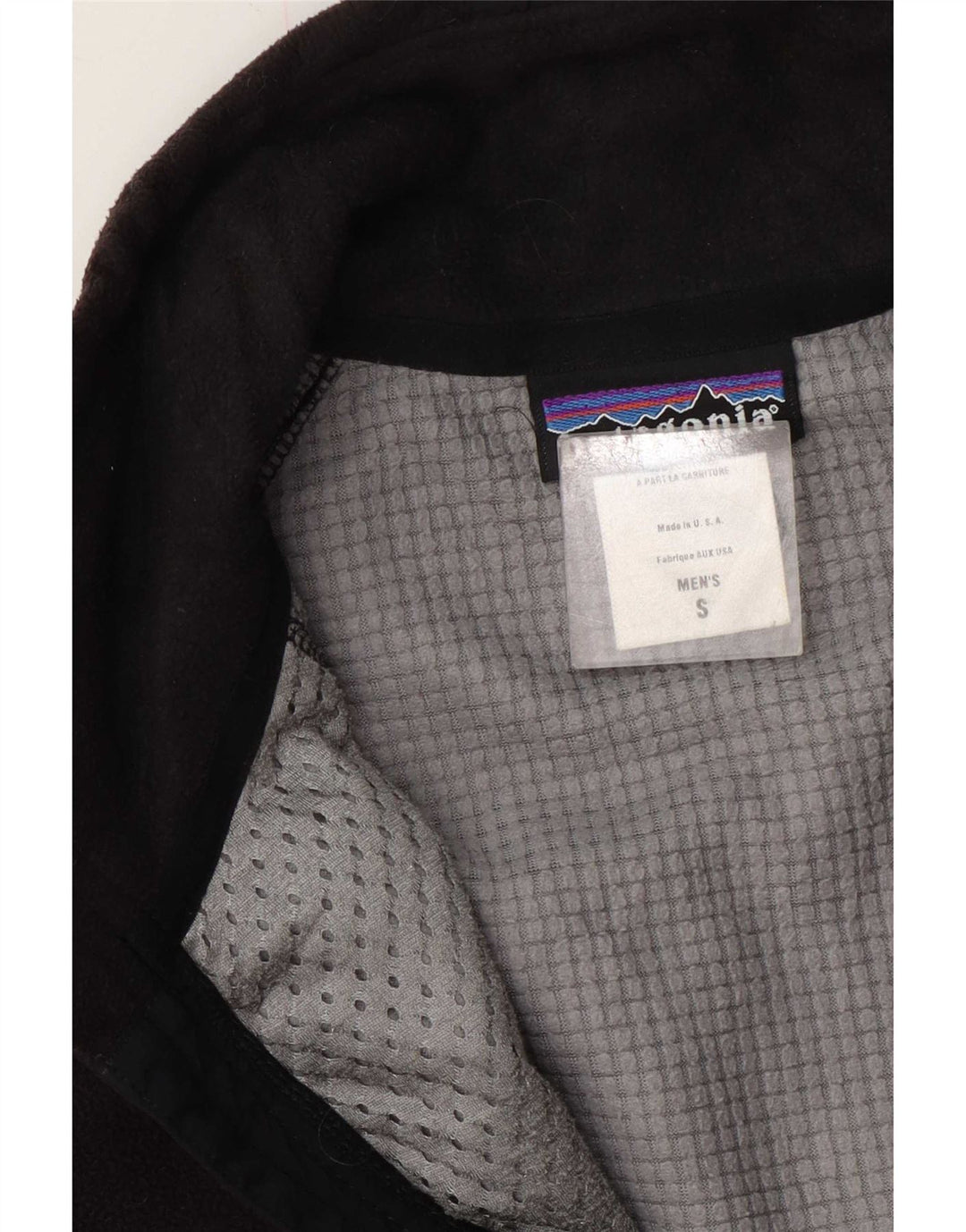 Patagonia Herre Fleecejakke UK 36 Lille Grå Polyester
