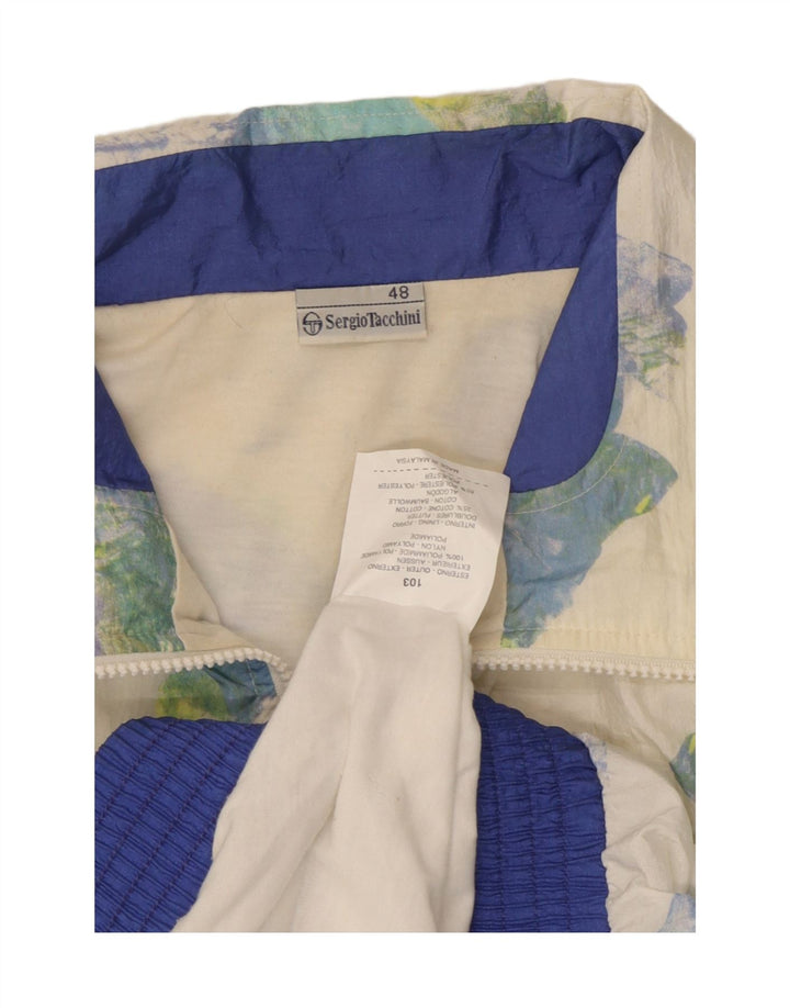 SERGIO TACCHINI Womens Oversized Tracksuit Top Jacket IT 48 XL White