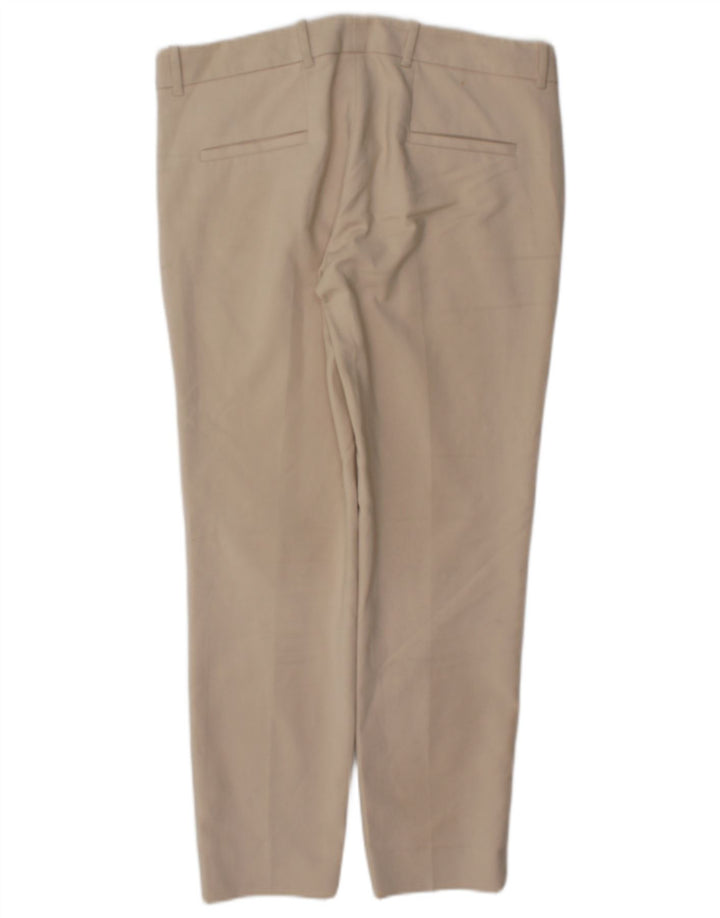 Zara Dame Slim Chino Bukser Medium W28 L26 Beige Bomuld