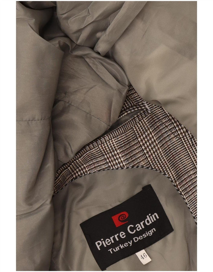 Pierre Cardin Herre 1-knap blazerjakke EU 46 Small Grey Houndstooth