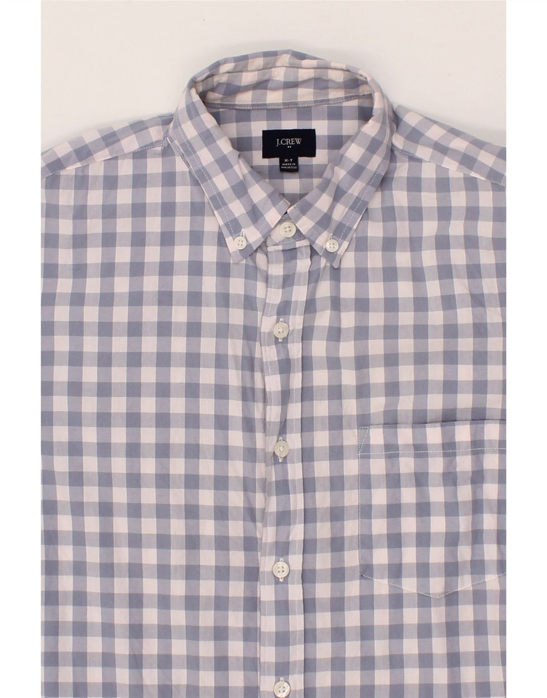 J. CREW Mens Shirt Medium Blue Gingham Cotton Vintage J. Crew and Second-Hand J. Crew from Messina Hembry 