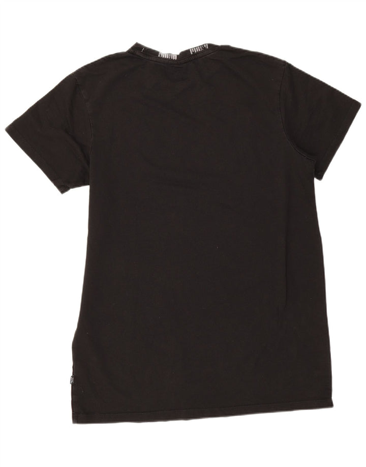 Puma Herre Grafisk T-Shirt Top Medium Sort Bomuld