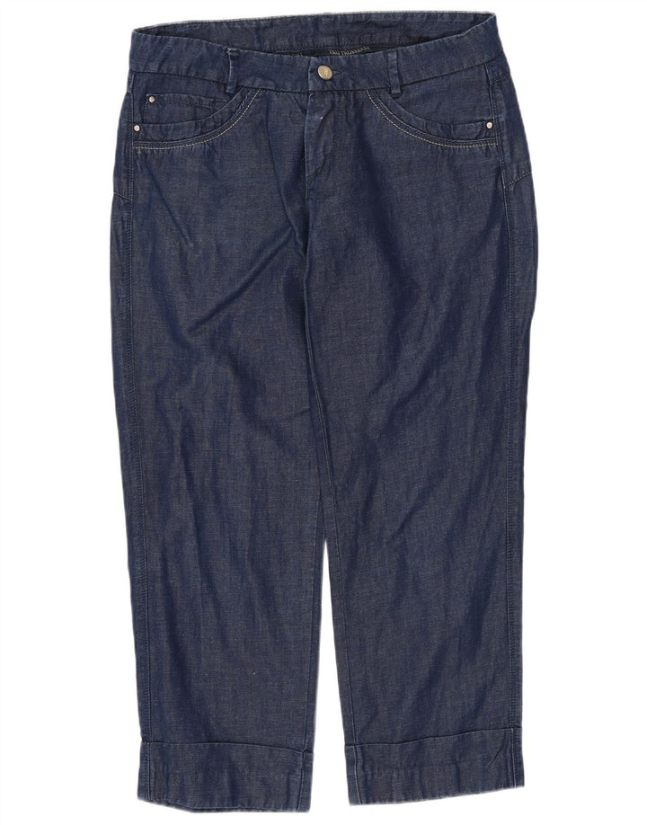 TRUSSARDI Kvinder Cropped Jeans W26 L24 Marineblå Bomuld