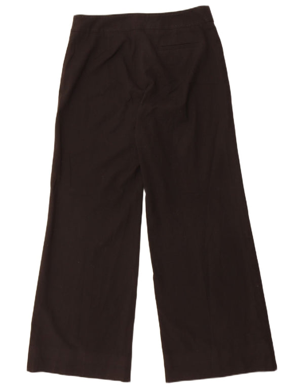 Oasis Womens Wide Leg Casual Bukser UK 10 Small W28 L28 Black Polyester