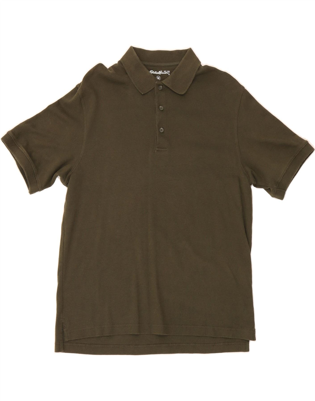 EDDIE BAUER Mens Polo Shirt Medium Green Cotton Vintage Eddie Bauer and Second-Hand Eddie Bauer from Messina Hembry 
