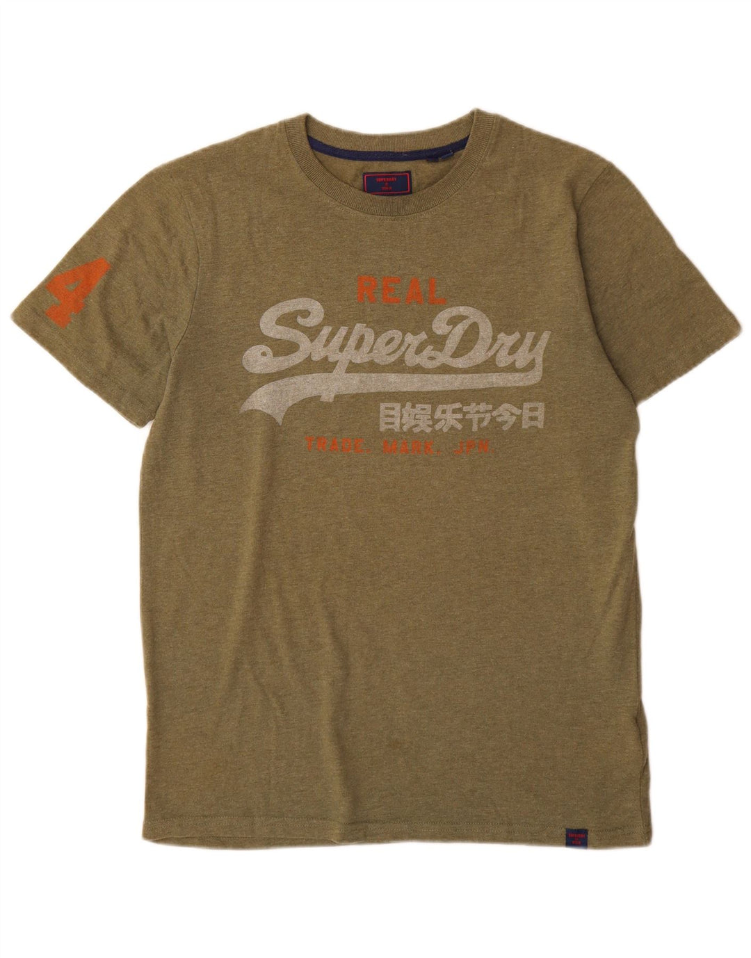 Superdry Grafisk T-shirt til mænd, medium Khaki Bomuld