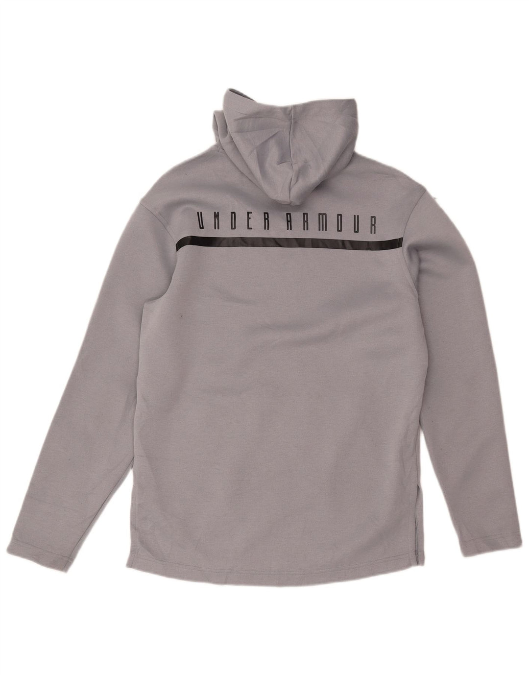 Under Armour Herre Cold Gear Grafisk Hoodie Jumper Lille Grå Polyester
