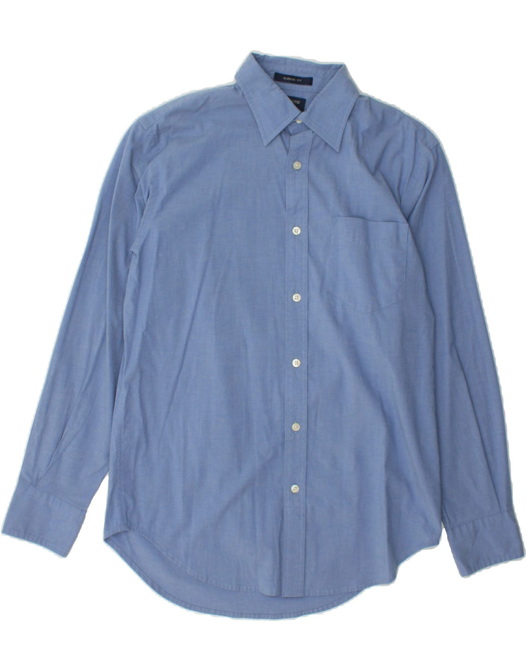 DOCKERS Mens Stain Defender Classic Fit Shirt Small Blue Cotton Vintage Dockers and Second-Hand Dockers from Messina Hembry 