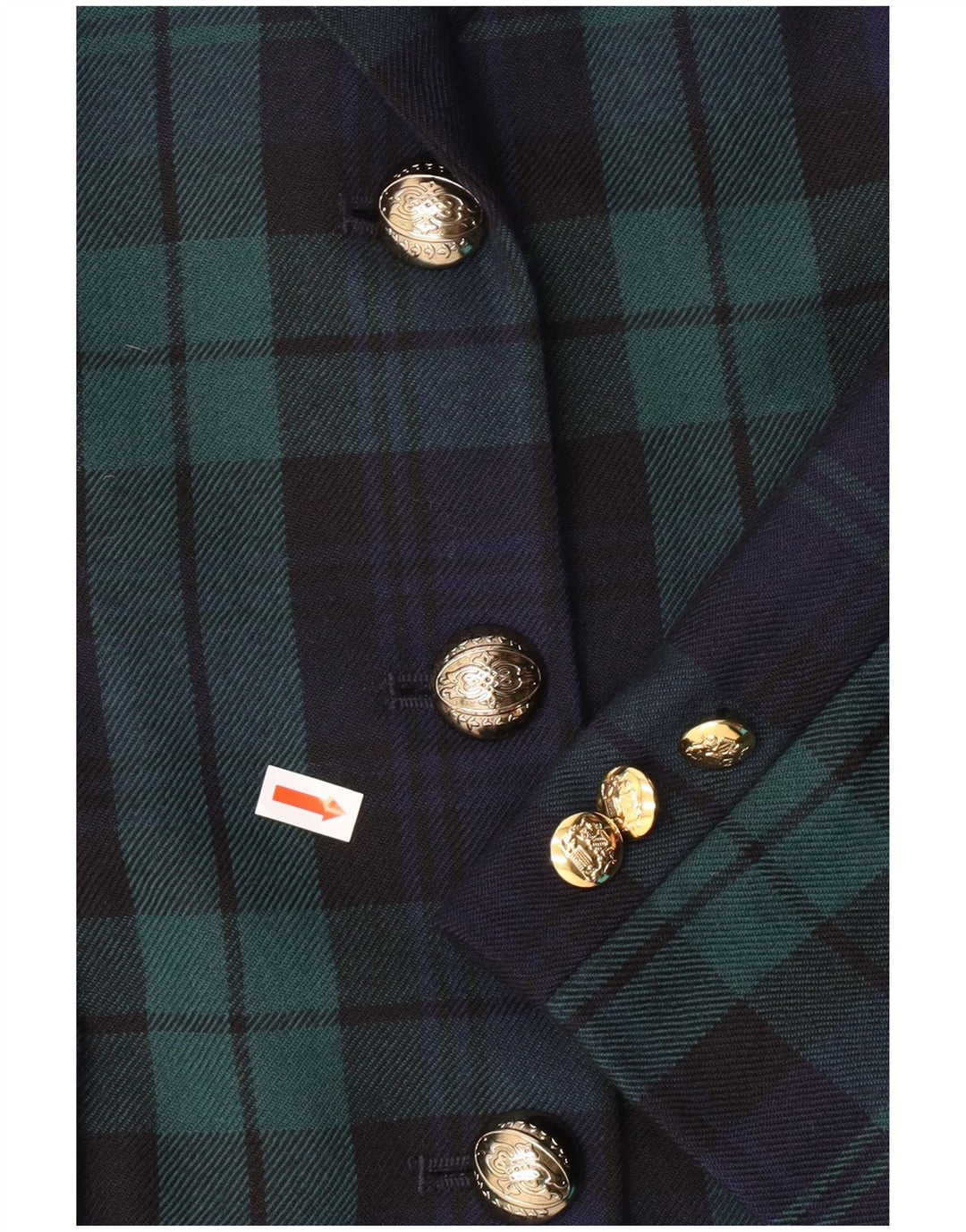 LUISA SPAGNOLI Dame Blazer Jacket IT 46 Large Green Plaid Classic