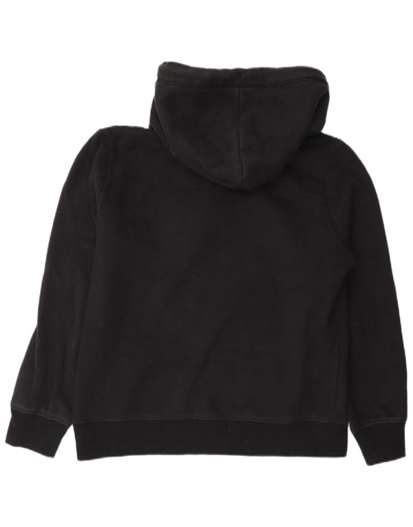 Superdry Regular Fit Hoodie Jumper UK 12 Medium Sort Bomuld