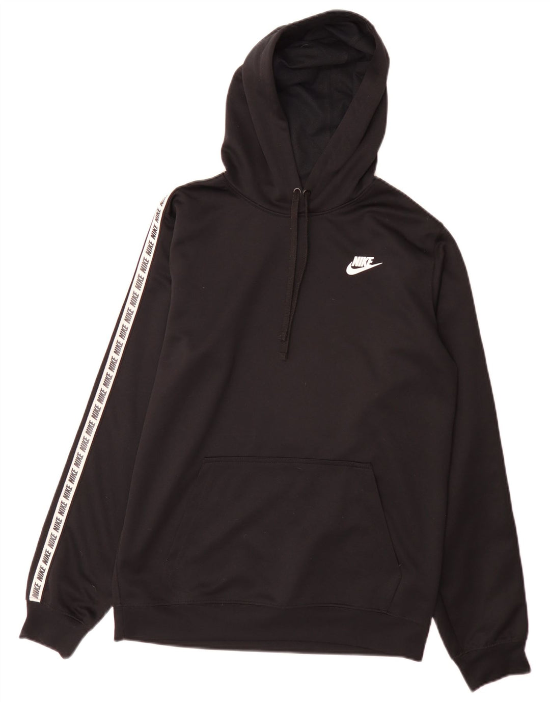 Nike grafisk hættetrøje til mænd, lille sort polyester