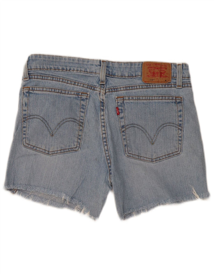 Levi's Dame 518 Super Low Denim Shorts Medium W32 Blå Bomuld