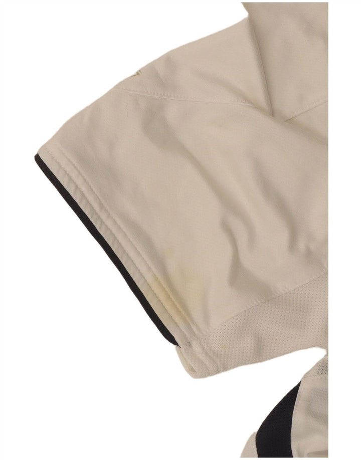 REEBOK Herre T-Shirt Top Medium White Colourblock Polyester