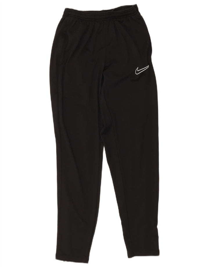 Nike Dame Dri Fit træningsdragt Bukser UK 12 Medium Sort