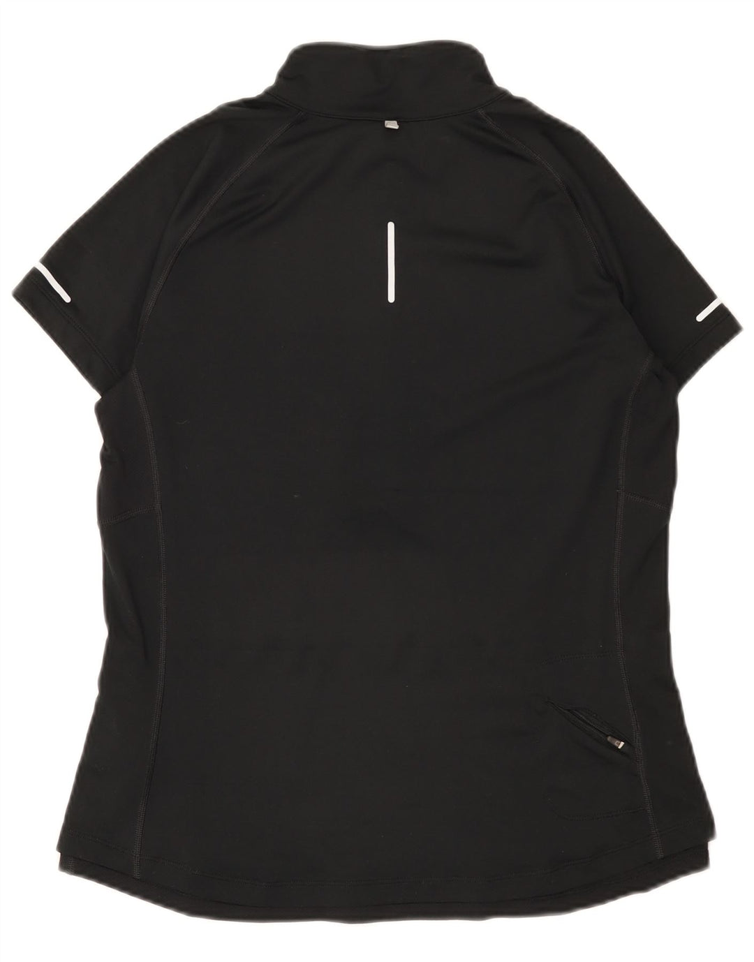 Nike Dame Dri Fit T-shirt med lynlås hals DK 14 Stor sort polyester