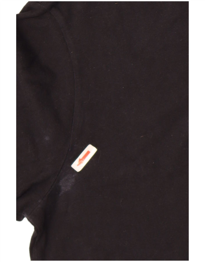 Nike Herre grafisk T-shirt Top Medium Sort Bomuld