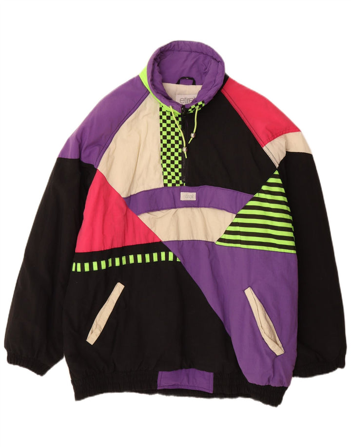 Etirel Herre Pullover Skijakke UK 40 Stor Flerfarvet Colourblock