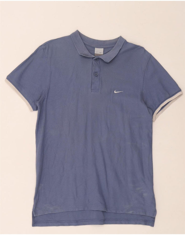 Nike Poloskjorte til mænd, stor blå bomuld