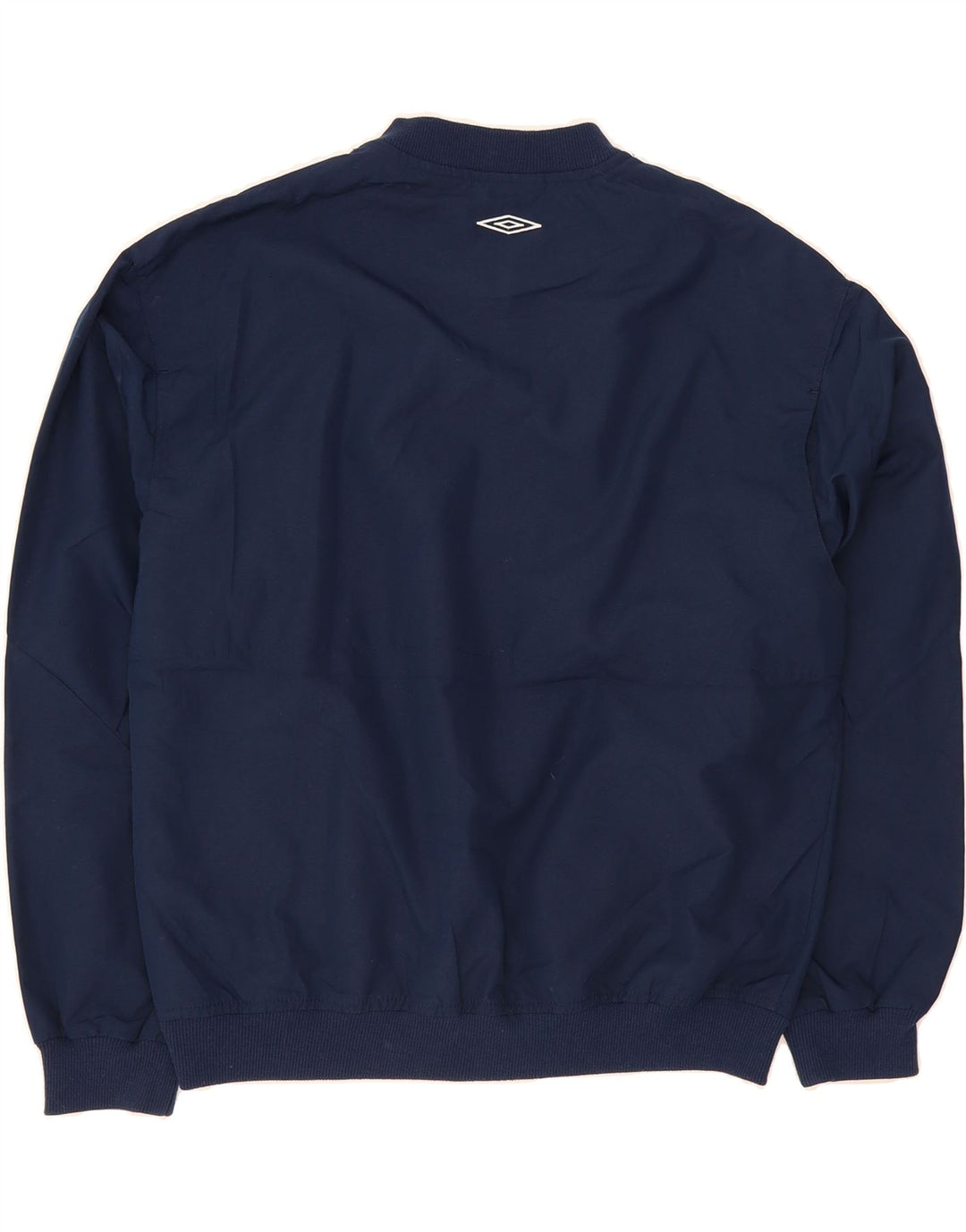 UMBERTO Mens Sweatshirt Jumper Small Navy Blue Polyester Vintage Umberto and Second-Hand Umberto from Messina Hembry 