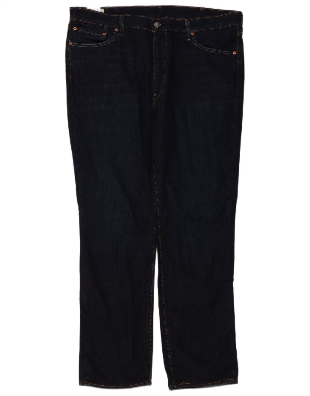 Levi's Herre 514 Straight Jeans W40 L32 Marineblå Bomuld