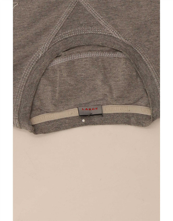 Kappa Herre T-Shirt Top Stor Grå Flecked
