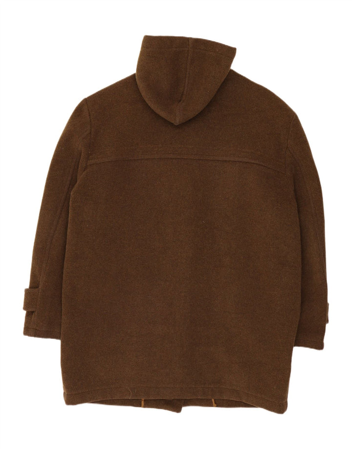 Lynlås Dame Hooded Duffel Coat UK 20 2XL Khaki Wool